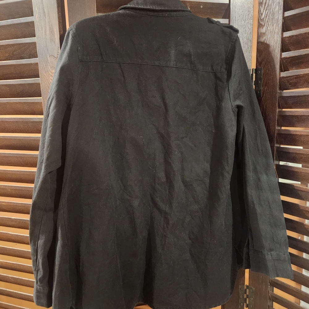 Karlie Black Shirt Jacket with Colorful Pocket 2BB - Picture 6 of 6